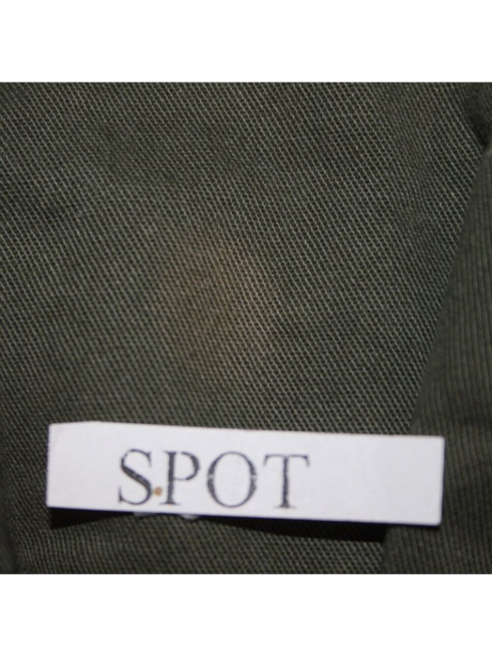 Top Ship Jacket Sz 4 Green Pockets Collared Denim 100% Cotton AS IS Jacket - Picture 13 of 13